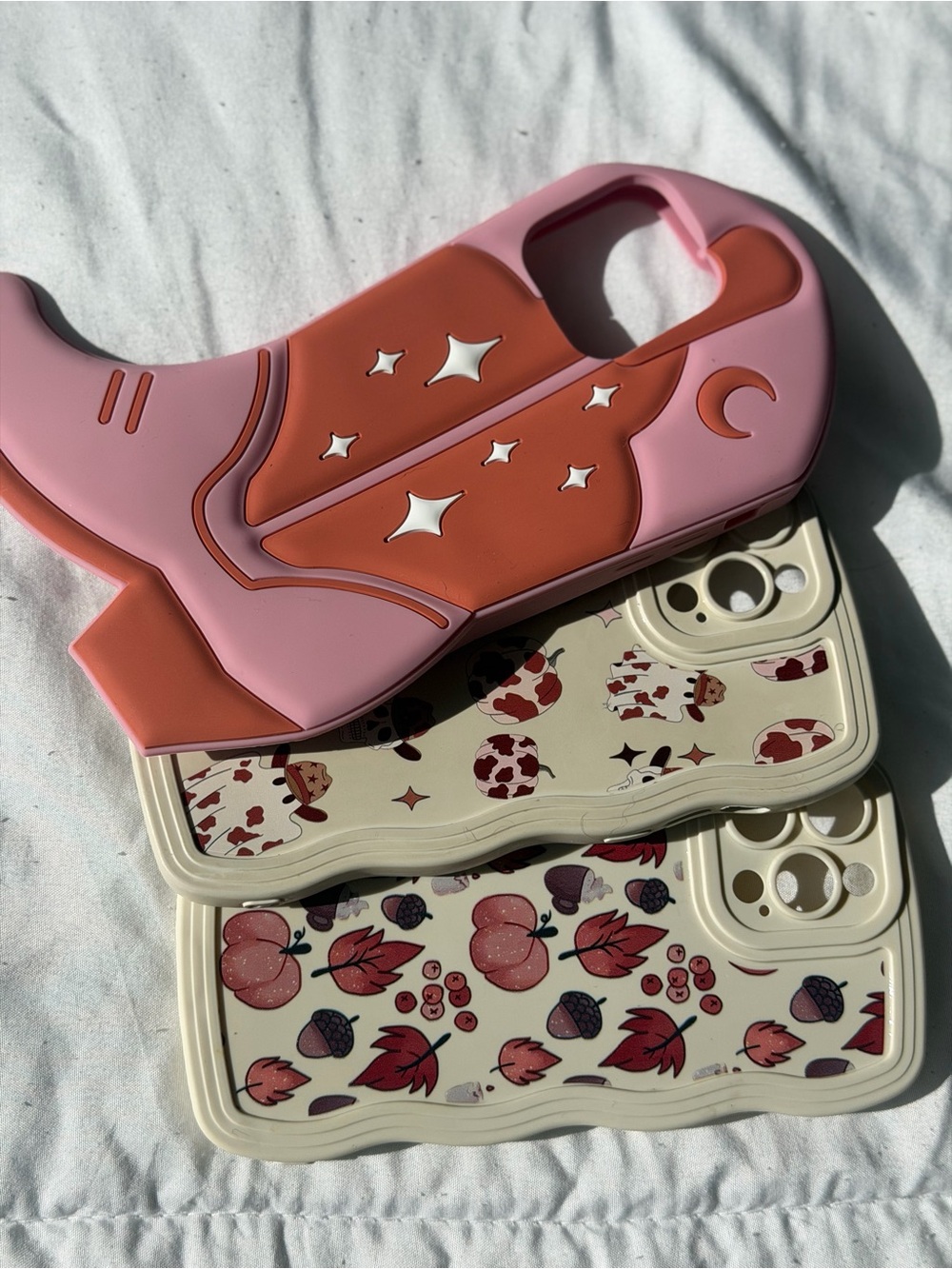 Fall and Halloween and cowboy themed iPhone 13 Pro Max cases
